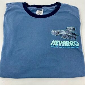 Mens Starwars Blue Nevarro Graphic T-Shirt Size Large